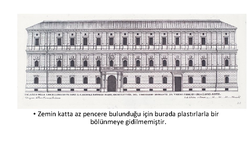  • Zemin katta az pencere bulunduğu için burada plastırlarla bir bölünmeye gidilmemiştir. 