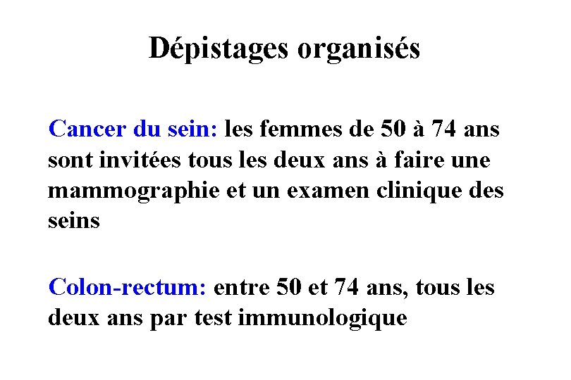 Dépistages organisés Cancer du sein: les femmes de 50 à 74 ans sont invitées