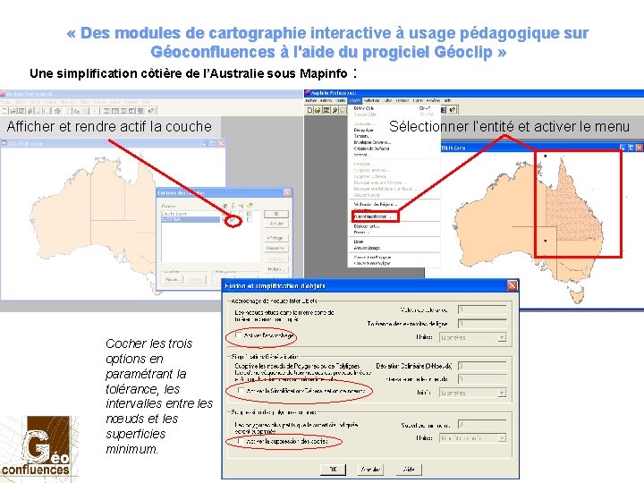  « Des modules de cartographie interactive à usage pédagogique sur Géoconfluences à l'aide