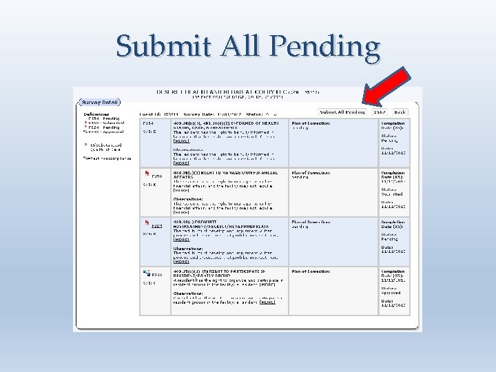 Submit All Pending 