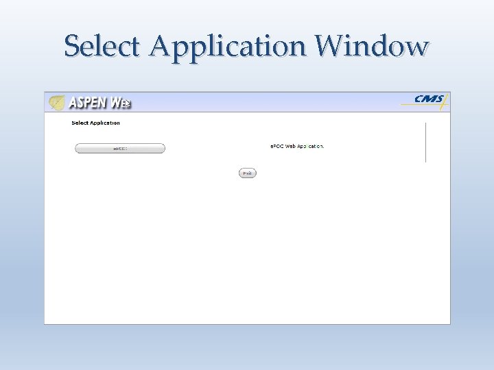 Select Application Window 