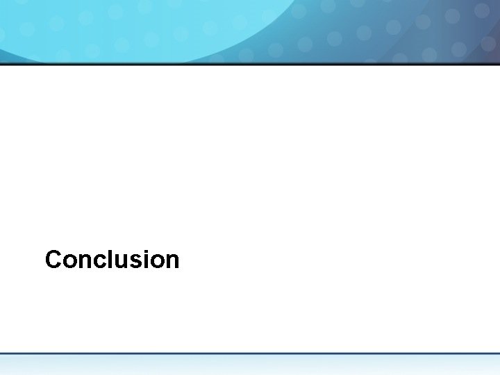 Conclusion 