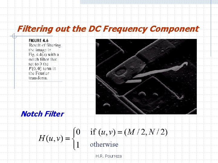 Filtering out the DC Frequency Component Notch Filter otherwise H. R. Pourreza 