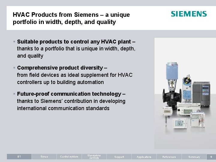 HVAC Products from Siemens – a unique portfolio in width, depth, and quality §