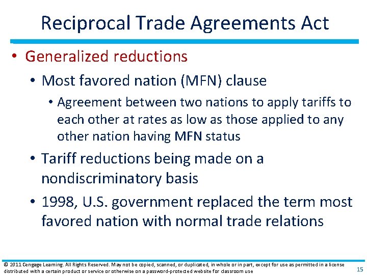 Trade Regulations and Industrial Policies Power Point slides