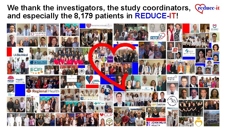 We thank the investigators, the study coordinators, and especially the 8, 179 patients in