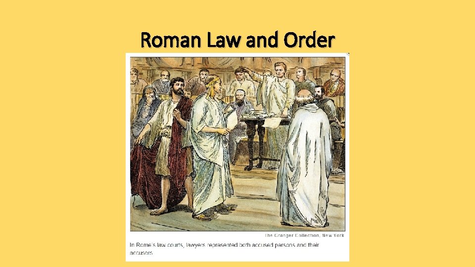 Roman Law and Order 