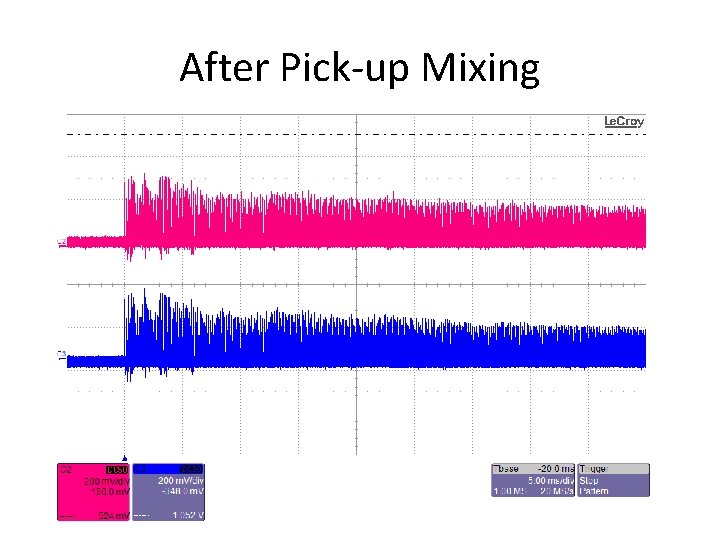 After Pick-up Mixing 