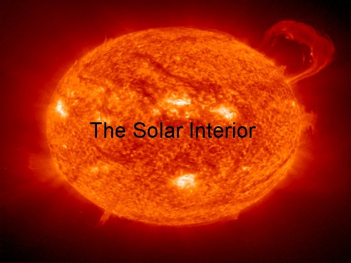 The Solar Interior 