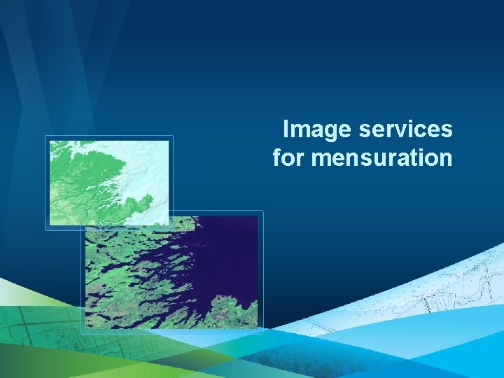 Image services for mensuration 