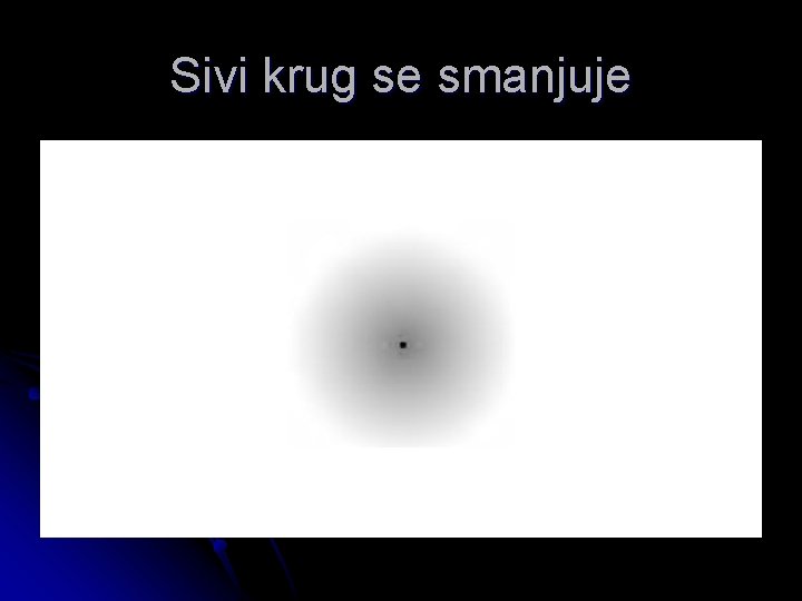 Sivi krug se smanjuje 