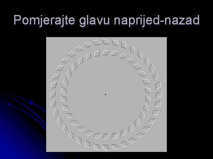 Pomjerajte glavu naprijed-nazad Pomjerajte glavu naprijed-nazad