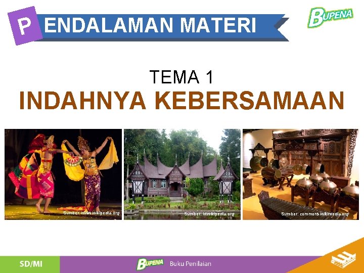 P ENDALAMAN MATERI TEMA 1 INDAHNYA KEBERSAMAAN Sumber: www. wikipedia. org Sumber: id. wikipedia.