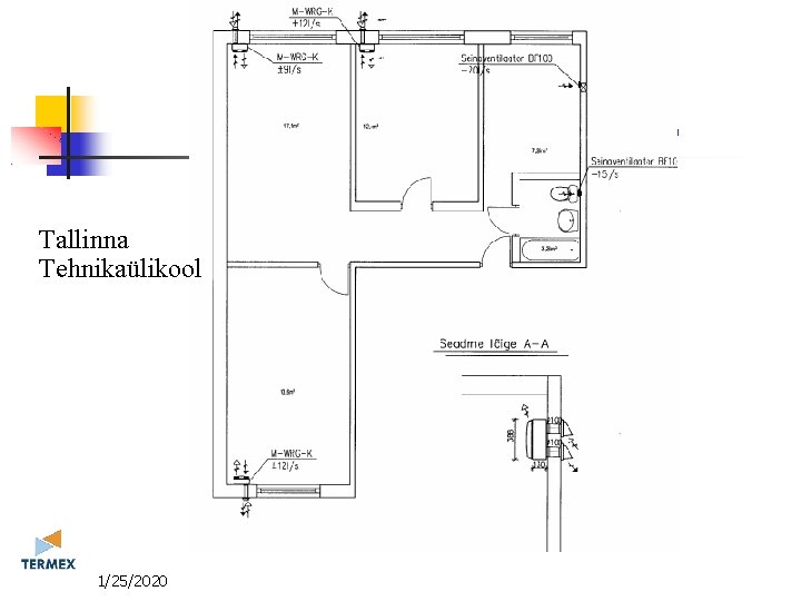 Detsentaalne ventilatsioonilahendus Tallinna Tehnikaülikool 11/25/2020 