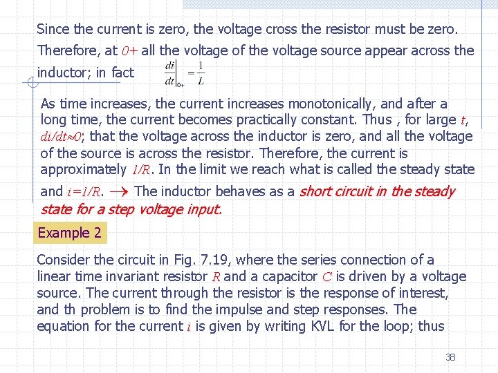 Since the current is zero, the voltage cross the resistor must be zero. Therefore,