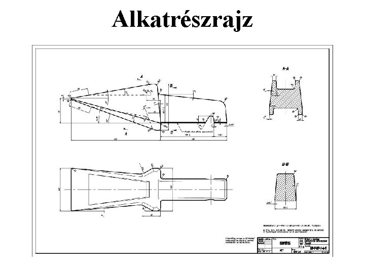 Alkatrészrajz 