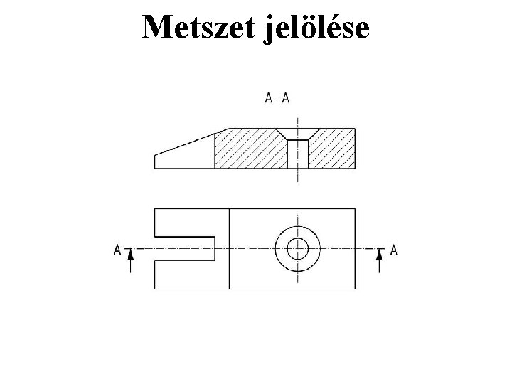 Metszet jelölése 