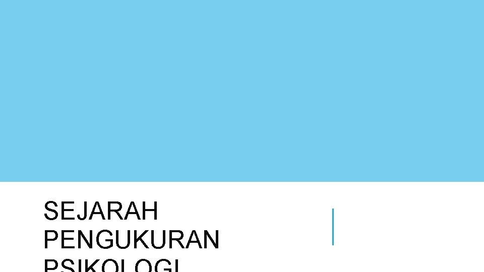 SEJARAH PENGUKURAN 