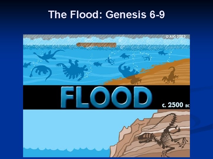 The Flood: Genesis 6 -9 