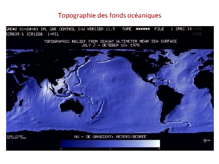 Topographie des fonds océaniques 