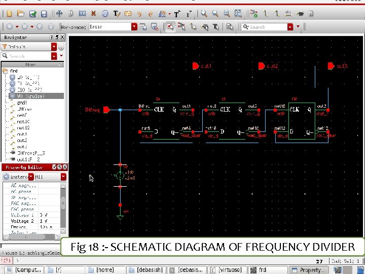 Fig 18 : - SCHEMATIC DIAGRAM OF FREQUENCY DIVIDER 27 27 27 