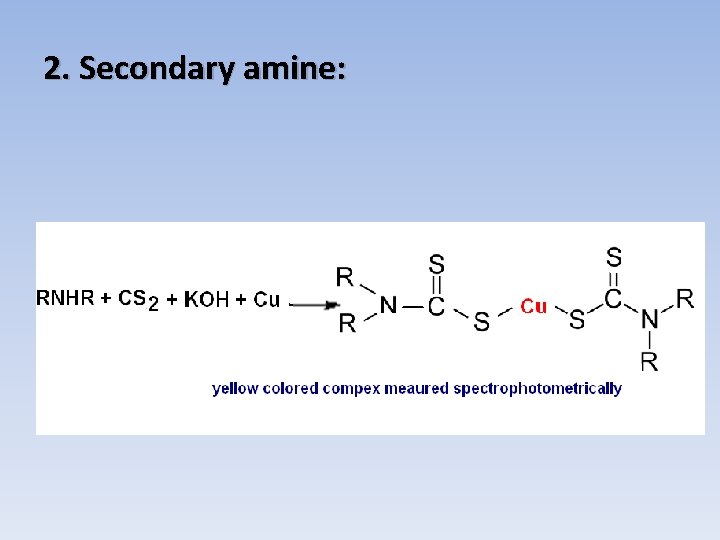 2. Secondary amine: 