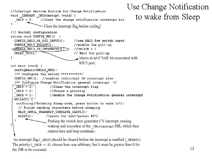 Use Change Notification to wake from Sleep V 0. 9 12 