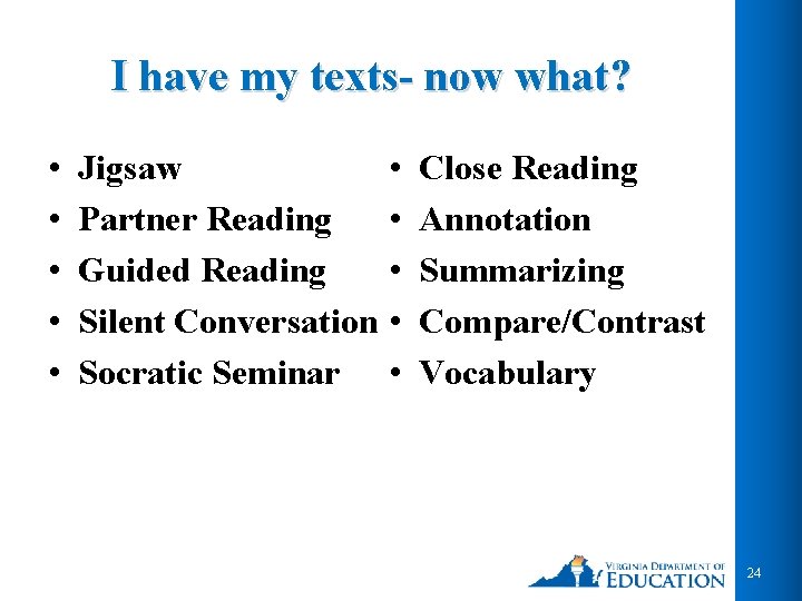 I have my texts- now what? • • • Jigsaw Partner Reading Guided Reading