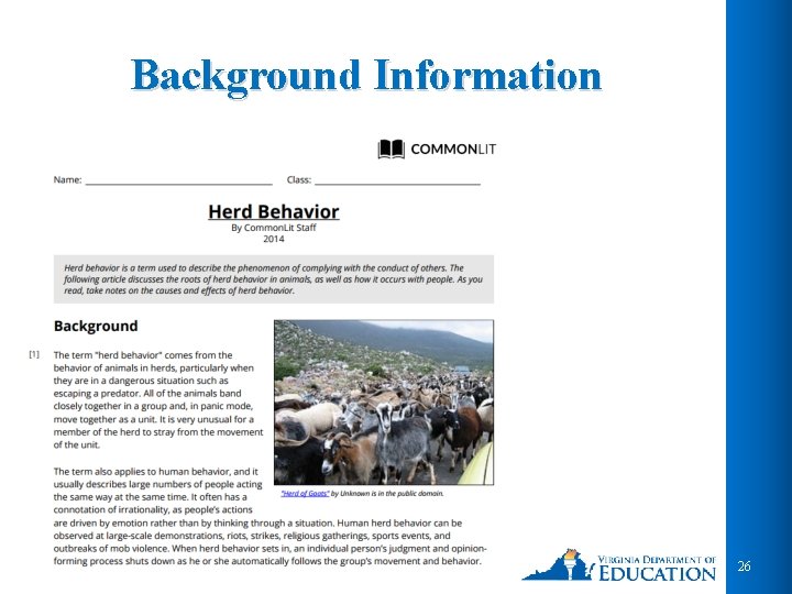 Background Information 26 