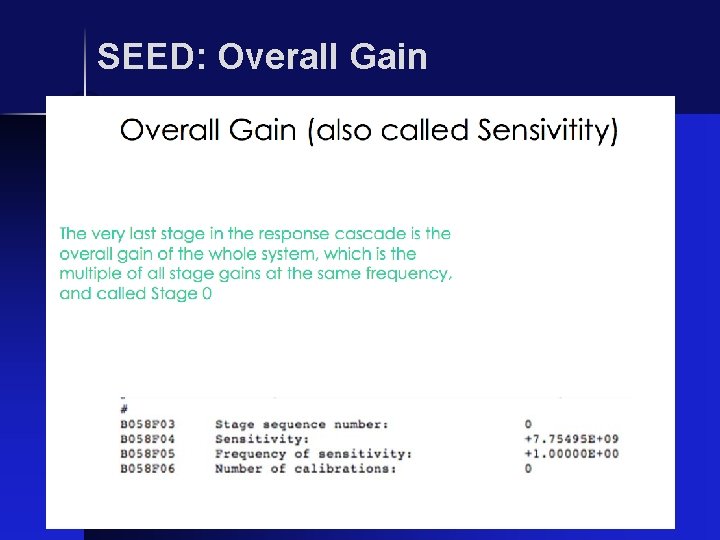 SEED: Overall Gain 