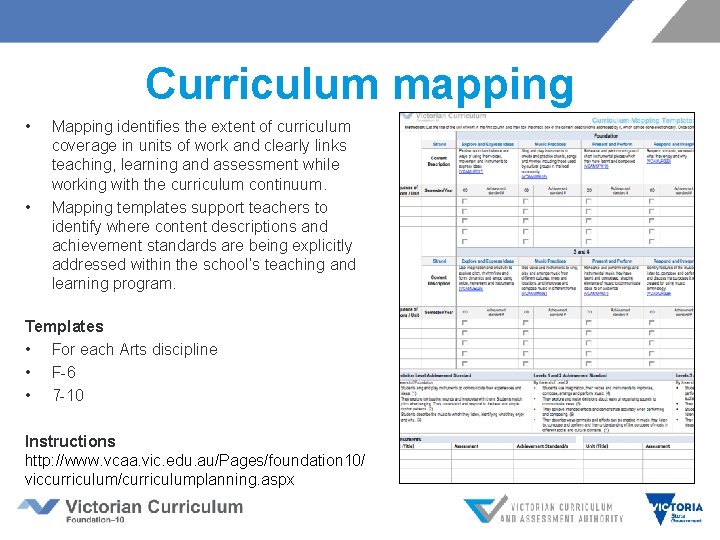 Curriculum mapping • • Mapping identifies the extent of curriculum coverage in units of