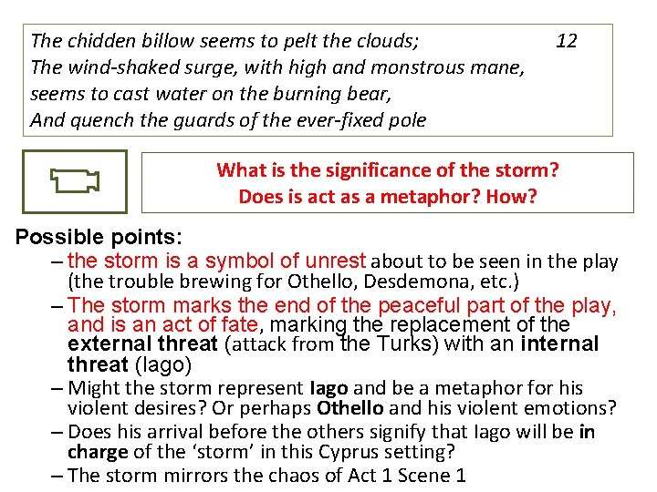 Chidden Example Act 2 Scene 1 AO 1 What happens
