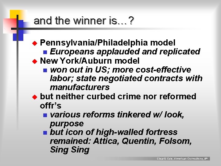Chapter 3 The History of Corrections in America