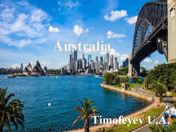 Australia Timofeyev U. A. 