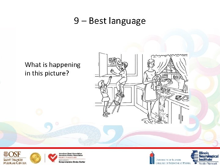 9 – Best language What is happening in this picture? 