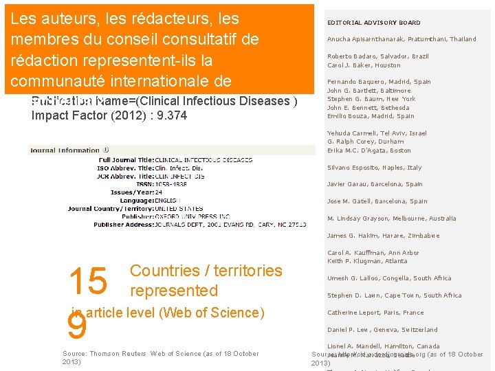 Les auteurs, les rédacteurs, les membres du conseil consultatif de rédaction representent-ils la communauté Les auteurs, les rédacteurs, les membres du conseil consultatif de rédaction representent-ils la communauté