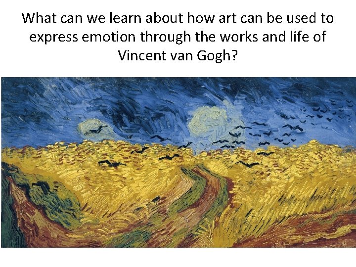 What can we learn about how art can be used to express emotion through