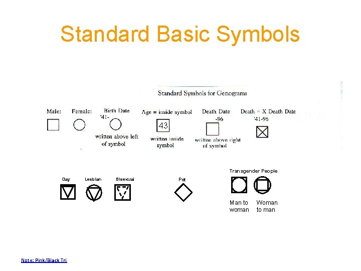 Standard Basic Symbols 43 43 Transgender People Gay Lesbian Bisexual Pet Man to woman