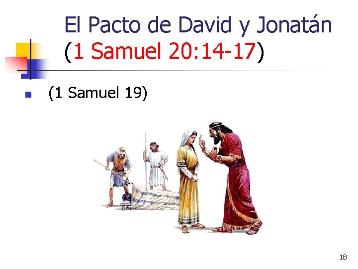 El Pacto de David y Jonatán (1 Samuel 20: 14 -17) n (1 Samuel El Pacto de David y Jonatán (1 Samuel 20: 14 -17) n (1 Samuel