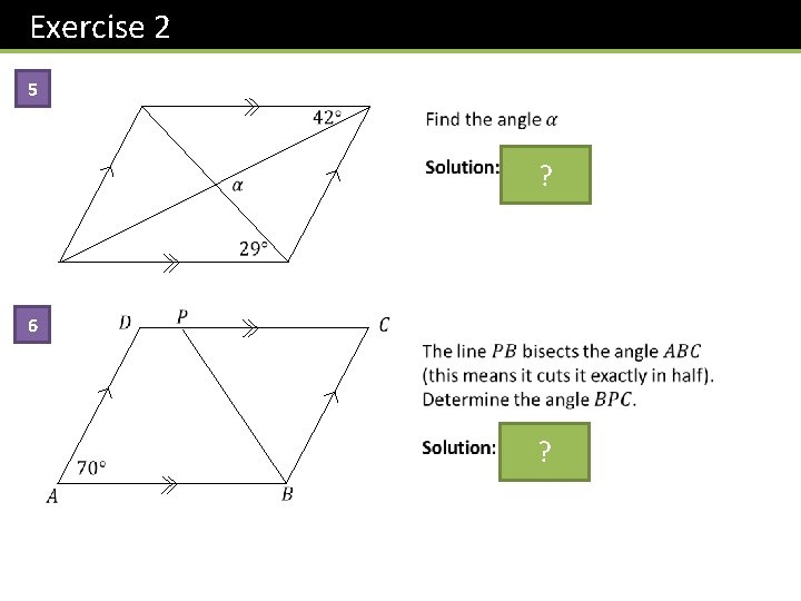 Exercise 2 5 ? 6 ? 