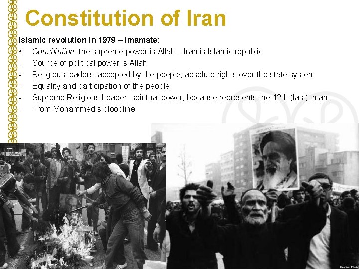 Constitution of Iran Islamic revolution in 1979 – imamate: • Constitution: the supreme power