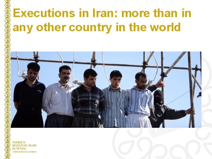 Executions in Iran: more than in any other country in the world 