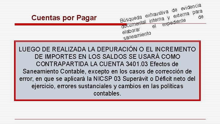 Cuentas por Pagar dencia i v e a de na para v i t Cuentas por Pagar dencia i v e a de na para v i t