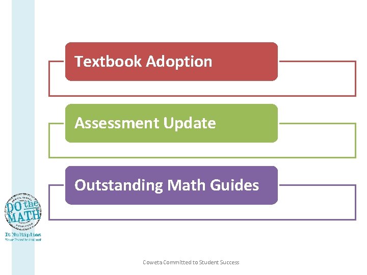 Textbook Adoption Assessment Update Outstanding Math Guides Coweta Committed to Student Success 