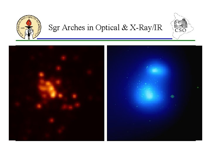Sgr Arches in Optical & X-Ray/IR 