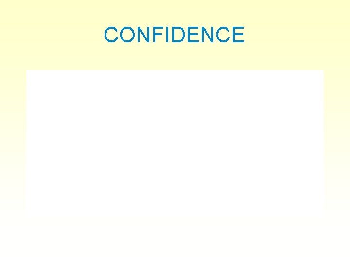 CONFIDENCE 
