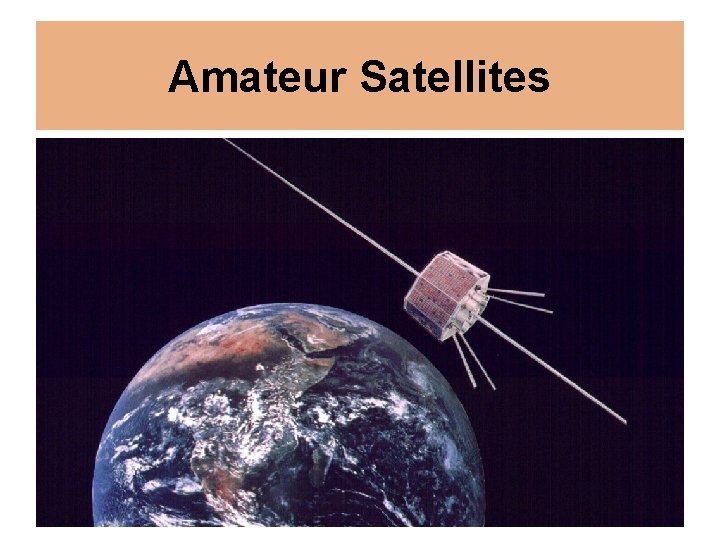 Amateur Satellites 