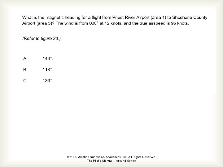 © 2009 Aviation Supplies & Academics, Inc. All Rights Reserved. The Pilot’s Manual –