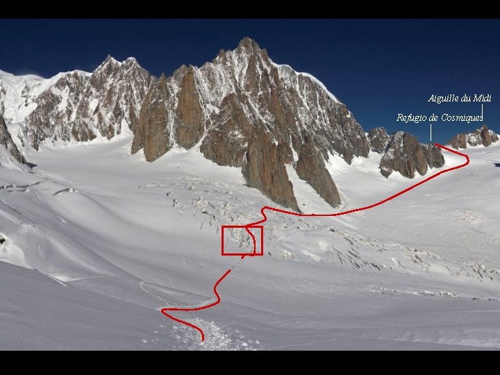 Aiguille du Midi Refugio de Cosmiques 