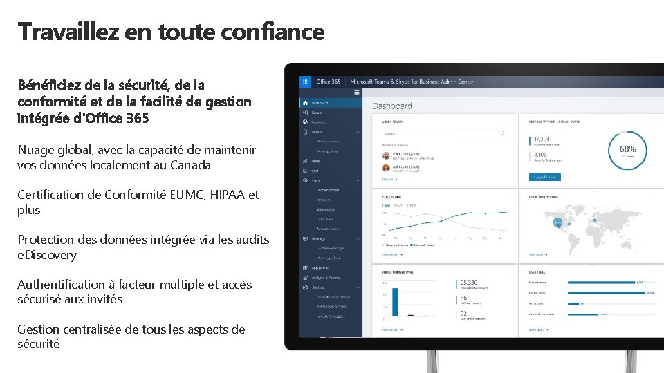 Travaillez en toute confiance Bénéficiez de la sécurité, de la conformité et de la